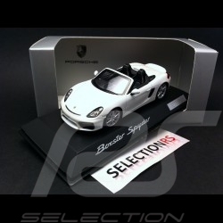 Porsche Boxster Spyder 981 2015 blanc 2015 1/43 Spark WAP0202120F