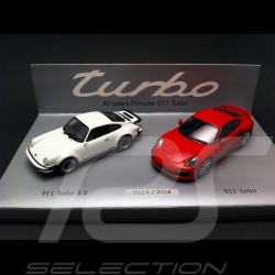 Set 40 ans Porsche 911 Turbo 1/43 Minichamps WAP0200120E