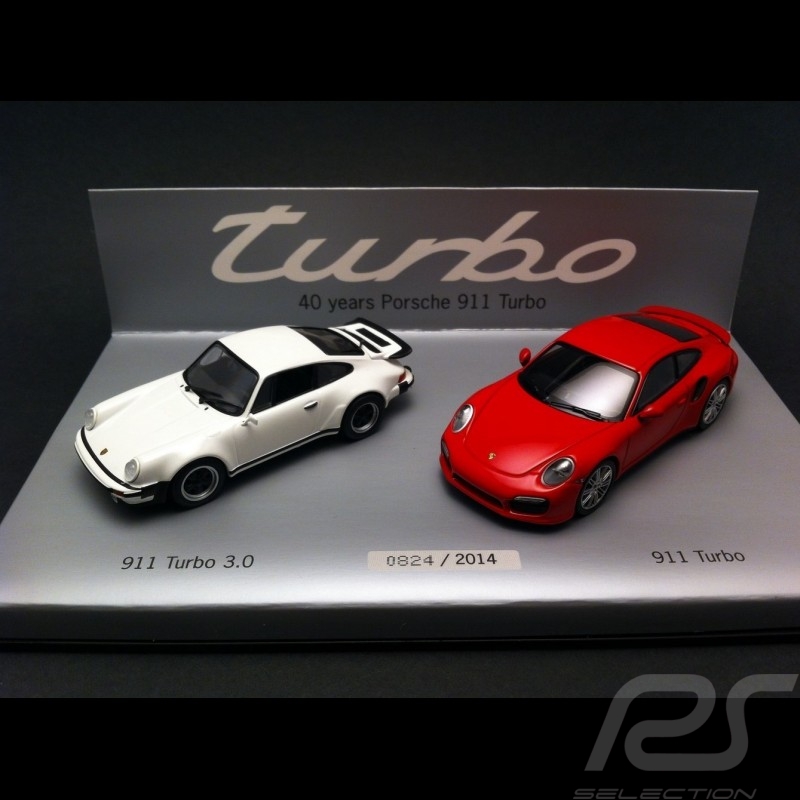Set 40 ans Porsche 911 Turbo 1/43 Minichamps WAP0200120E
