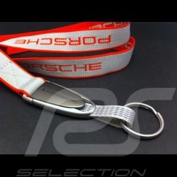Porte-clés ruban Porsche rouge / gris Porsche Design WAP0502100E Key Strap Schlüsselband
