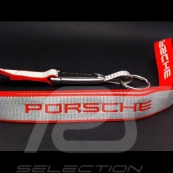 Porte-clés ruban rouge / gris Porsche Design WAP0502100E