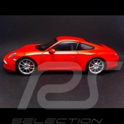 Porsche 991 Carrera S argent 1/18 Welly 18047W