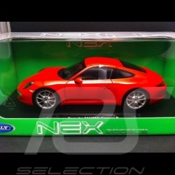 Porsche 991 Carrera S argent 1/18 Welly 18047W