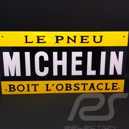 Plaque émaillée " Le Pneu Michelin " Emailleschild "Michelin Reifen" Enamel plate "Michelin Tyres"