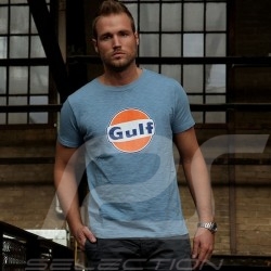 Herren T-shirt logo Gulf blau