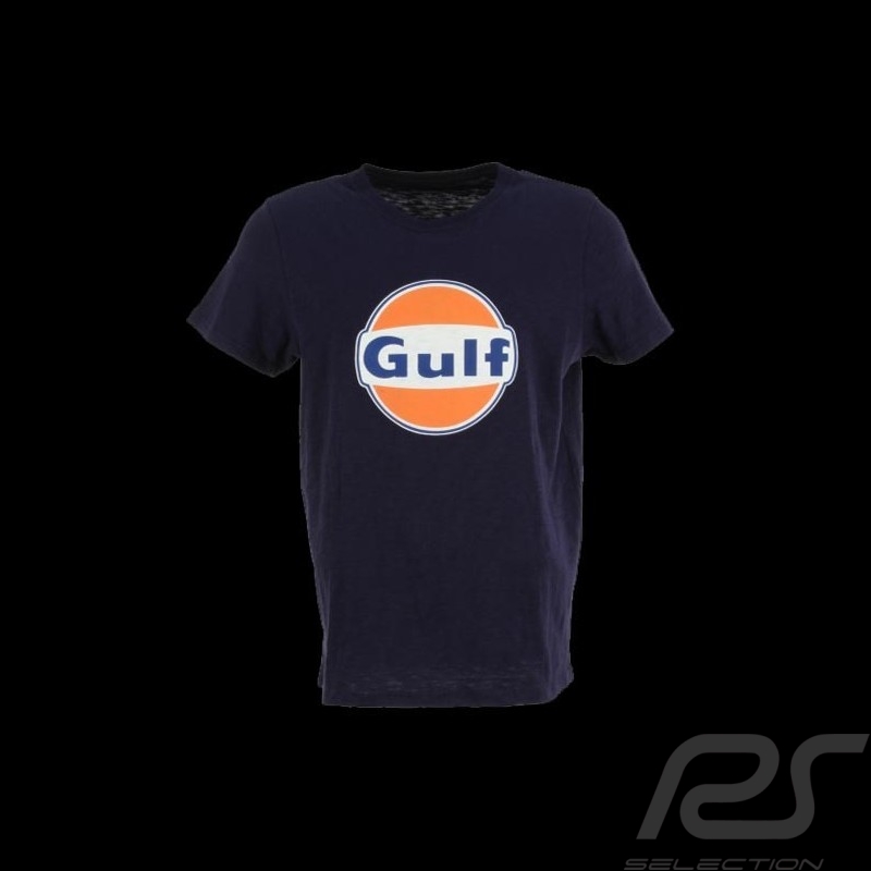 Men's T-shirt logo Gulf navy blue Men's T-shirt logo Gulf navy blue