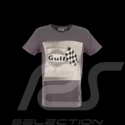 Herren T-shirt Gulf Racing Flagge grau