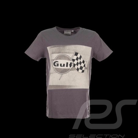 Herren T-shirt Gulf Racing Flagge grau