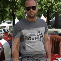 Men's T-shirt Gulf Racing flag grey