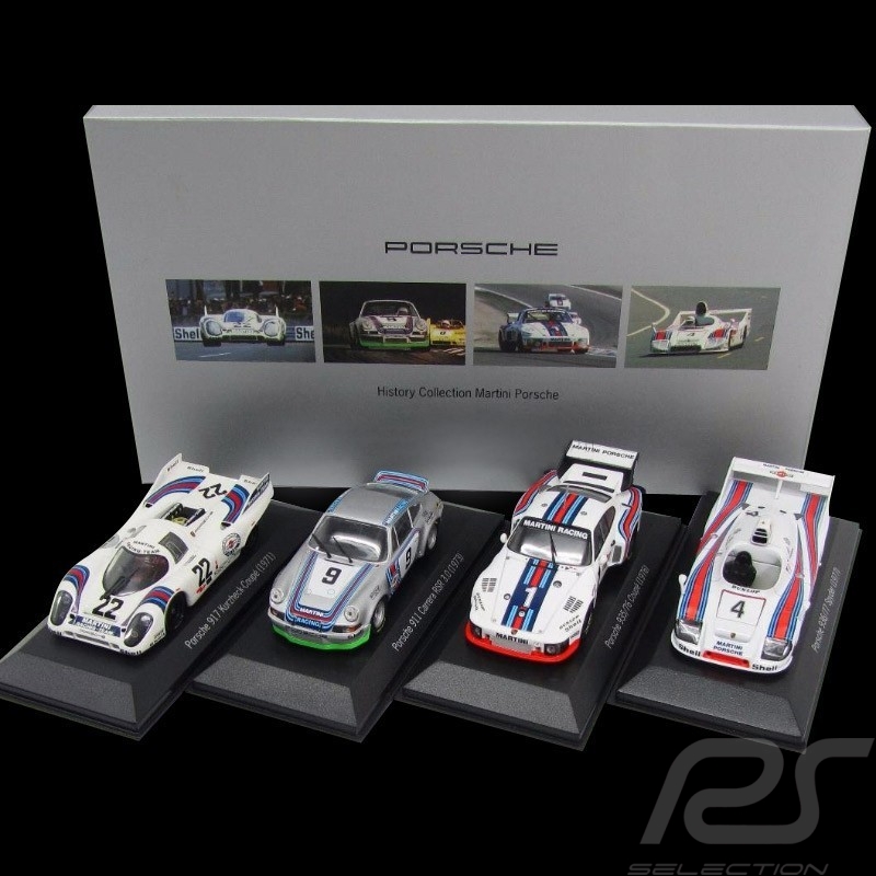Set Porsche ''History Collection Martini" 1/43 Minichamps  WAP020SET13