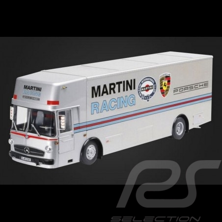 Mercedes Benz O 317 camion race truck Renntransporter Porsche Martini Racing 1/18 Schuco 450032100