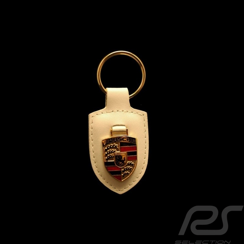 Porsche crest keyring white Porsche crest keyring white