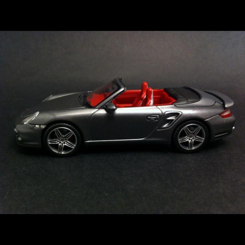 Porsche 911 Turbo S Cabriolet ミニカー Porsche 997 Turbo Cabriolet 2007 - 2009 grey 1/43 Minichamps