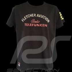 Herren T-shirt Fletcher Aviation Spyder 550 n° 55 schwarz