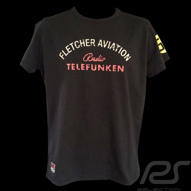 Herren T-shirt Fletcher Aviation Spyder 550 n° 55 schwarz Herren T-shirt Fletcher Aviation Spyder 550 n° 55 schwarz