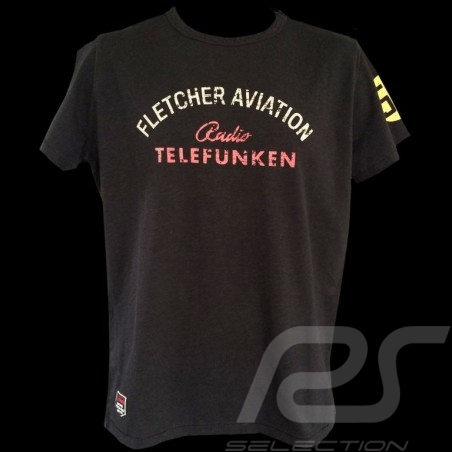 T-shirt Fletcher Aviation Spyder 550 n° 55 noir  homme  men herren