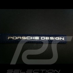 Blue leather keyring with Porsche Design logo