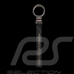 Porte-clés en cuir gris avec logo Porsche Design leather key ring Leder Schlüsselanhänger