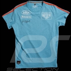Herren T-shirt Jo Siffert Targa Gulf Blau n° 12