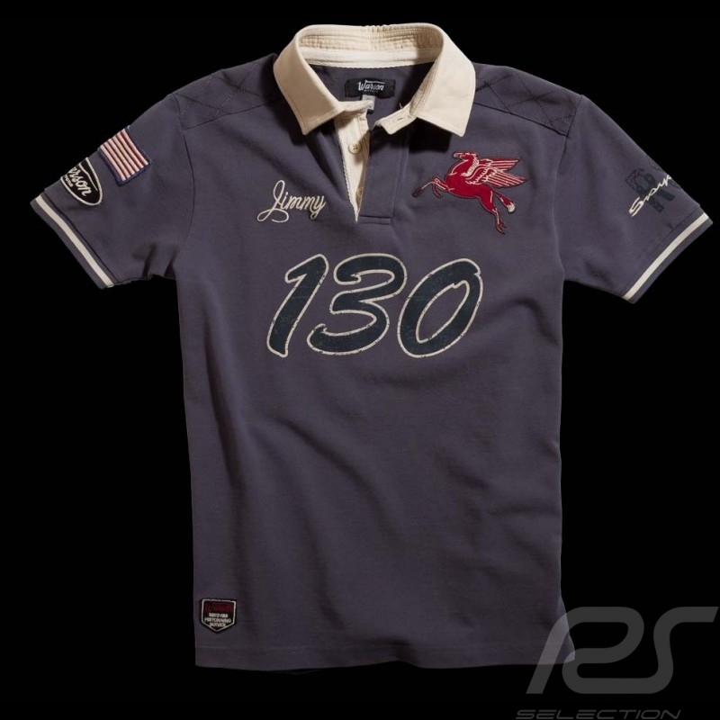 Herren Polo-shirt "Little Bastard" n° 130 grau