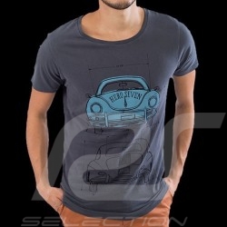 T-Shirt Herren Porsche 356 grau 