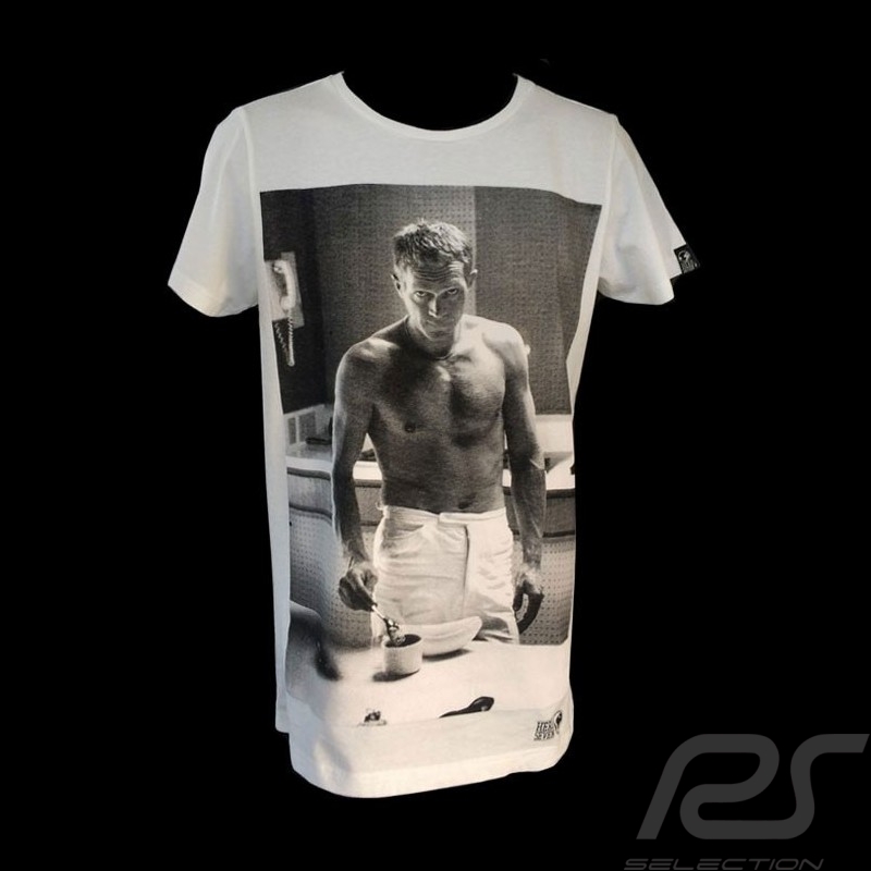 Men’s T-shirt Steve McQueen " Coffee " white Men’s T-shirt Steve McQueen " Coffee " white
