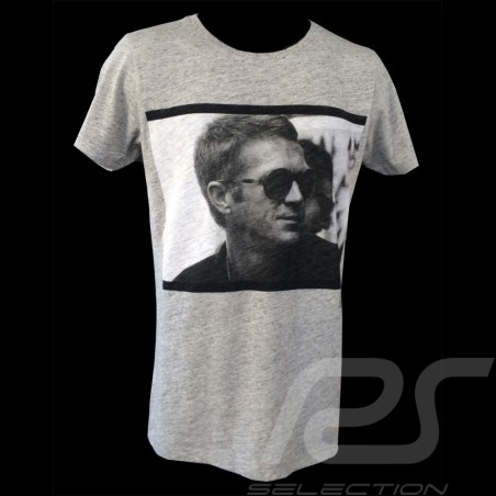 T-shirt homme Steve McQueen profil gris