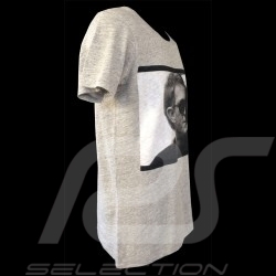 T-Shirt Herren Steve McQueen profil grau T-Shirt Herren Steve McQueen profil grau