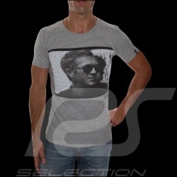 T-Shirt Herren Steve McQueen profil grau T-Shirt Herren Steve McQueen profil grau