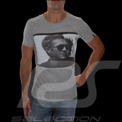T-shirt homme Steve McQueen profil gris