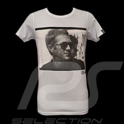 T-Shirt Herren Steve McQueen profil weiß T-Shirt Herren Steve McQueen profil weiß