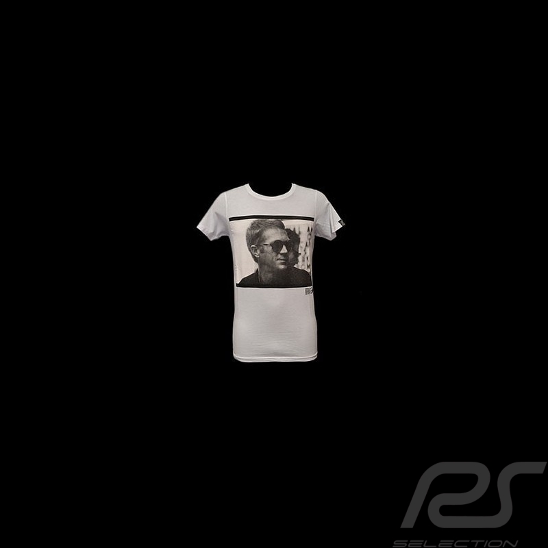 T-Shirt Herren Steve McQueen profil weiß T-Shirt Herren Steve McQueen profil weiß