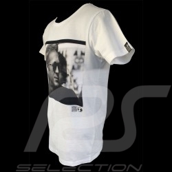 T-Shirt Herren Steve McQueen profil weiß T-Shirt Herren Steve McQueen profil weiß