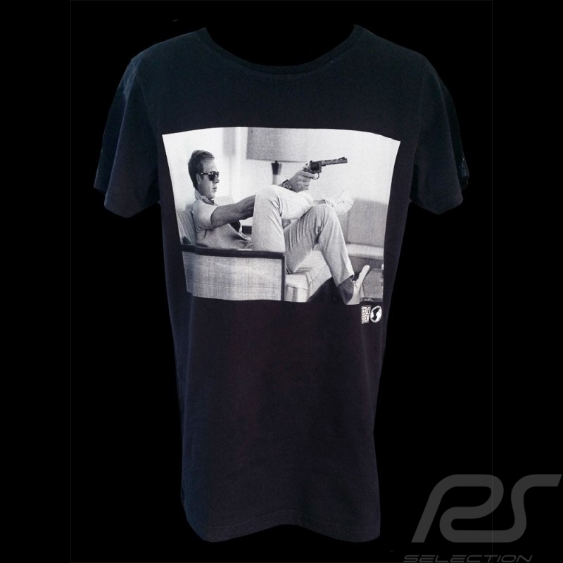 T-Shirt Herren Steve McQueen " Coffee " schwarz T-Shirt Herren Steve McQueen " Coffee " schwarz