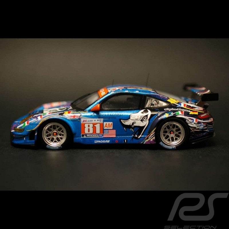 Porsche 997 GT3 RSR Le Mans 2011 Flying Lizard n° 81 1/43 Spark S3423