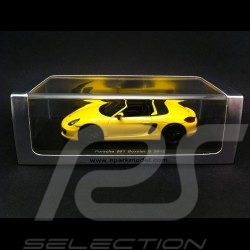 Porsche Boxster S 981 2012 jaune 1/43 Spark S3395