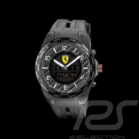 Uhr Ferrari World Time Chrono Carbone 2700027167