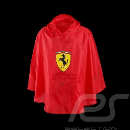 Poncho raincoat Ferrari red 