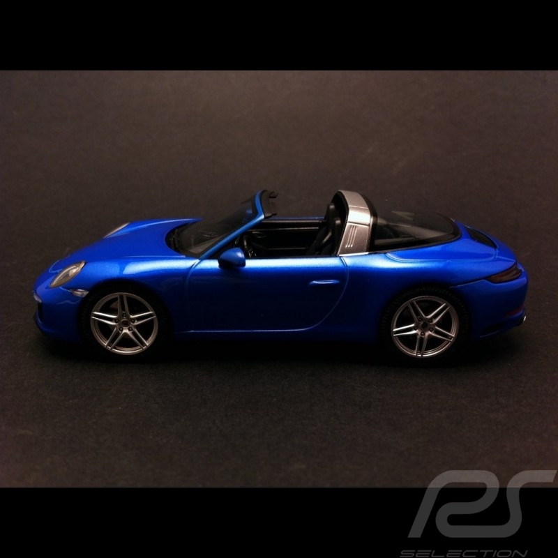 Porsche 911 type 991 Targa 4 2016 bleu saphir sapphire blue saphirblau 1/43 Herpa WAP0201390G