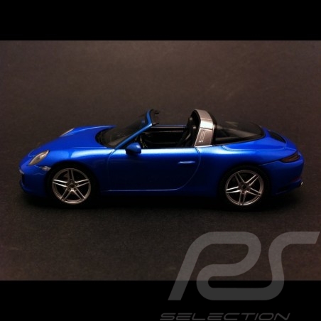 Porsche 911 type 991 Targa 4 2016 bleu saphir sapphire blue saphirblau 1/43 Herpa WAP0201390G