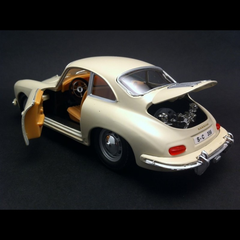 Modèle Réduit Porsche 356B Coupe 1961 - Échelle 1/24, Marque Bburago, Fabriqué En Italie