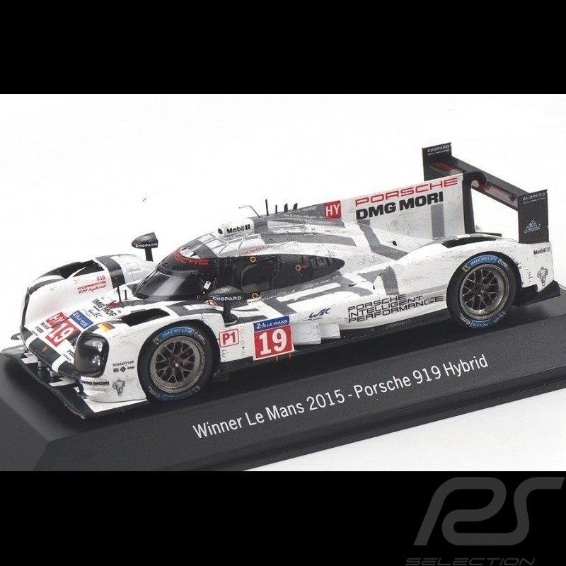 Porsche 919 " finish line " Le Mans 2015 n° 19 1/43 Spark MAP02087315 Porsche 919 " finish line " Le Mans 2015 n° 19 1/43 Spark MAP02087315