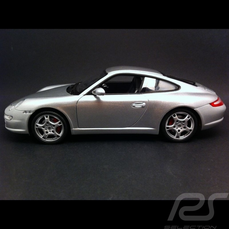 Porsche 997 Carrera S Coupé 2005 - 2009 grau 1/18 Welly 18004 Porsche 997 Carrera S Coupé 2005 - 2009 grau 1/18 Welly 18004