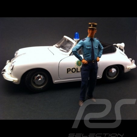 Flic 1/18 figurine policier French Policeman Polizei französisch diorama 1/18 AE180004