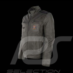 Gulf leather jacket grey for men