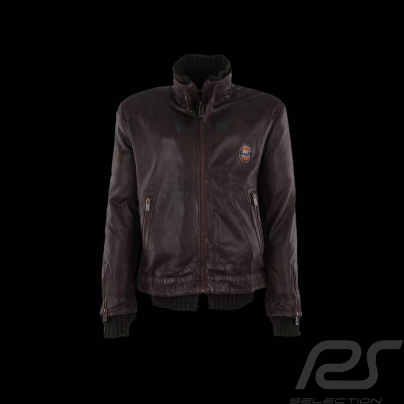 Men’s Gulf leather jacket brown Men’s Gulf leather jacket brown