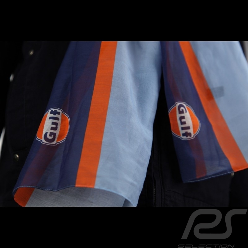 Echarpe Gulf Driver bleue Scarf Schal 