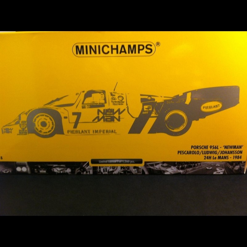 Porsche 956 L NEWMAN Le Mans 1984 n° 7 1/18 Minichamps 180846907