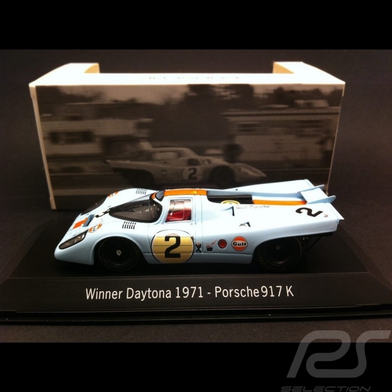 Porsche 917 K Gulf Vainqueur Daytona 1971 n° 2 1/43 Spark MAP02027114 