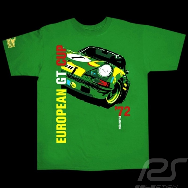 T-Shirt Herren Porsche 911 ST Kremer GT Cup 1972 grün T-Shirt Herren Porsche 911 ST Kremer GT Cup 1972 grün